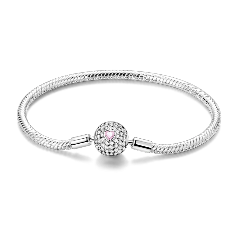 Glänzendes Herz Armband Alltag Stil