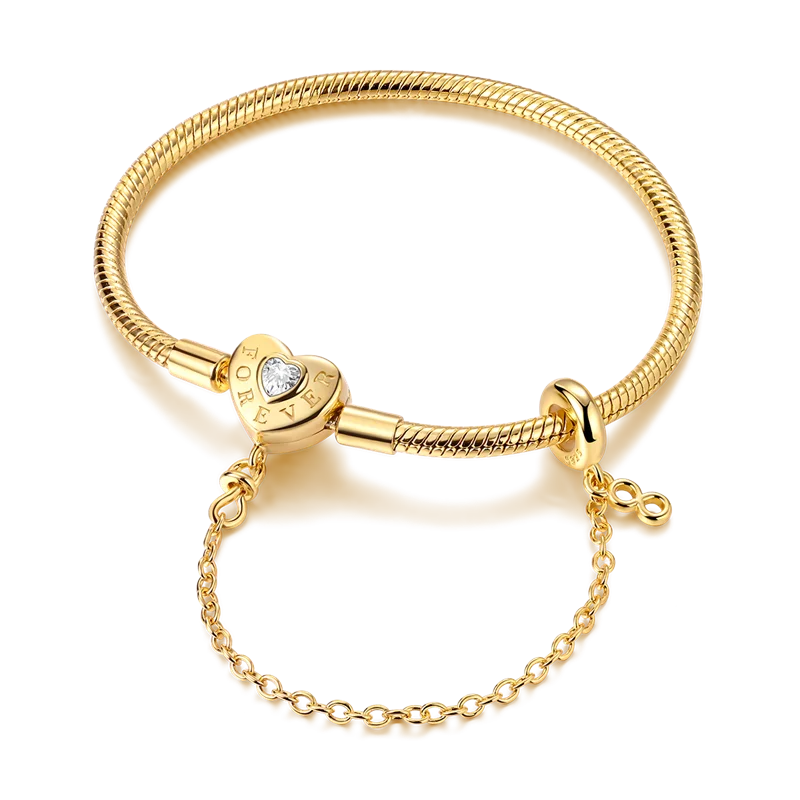 Glänzendes Herz Armband Alltag Stil