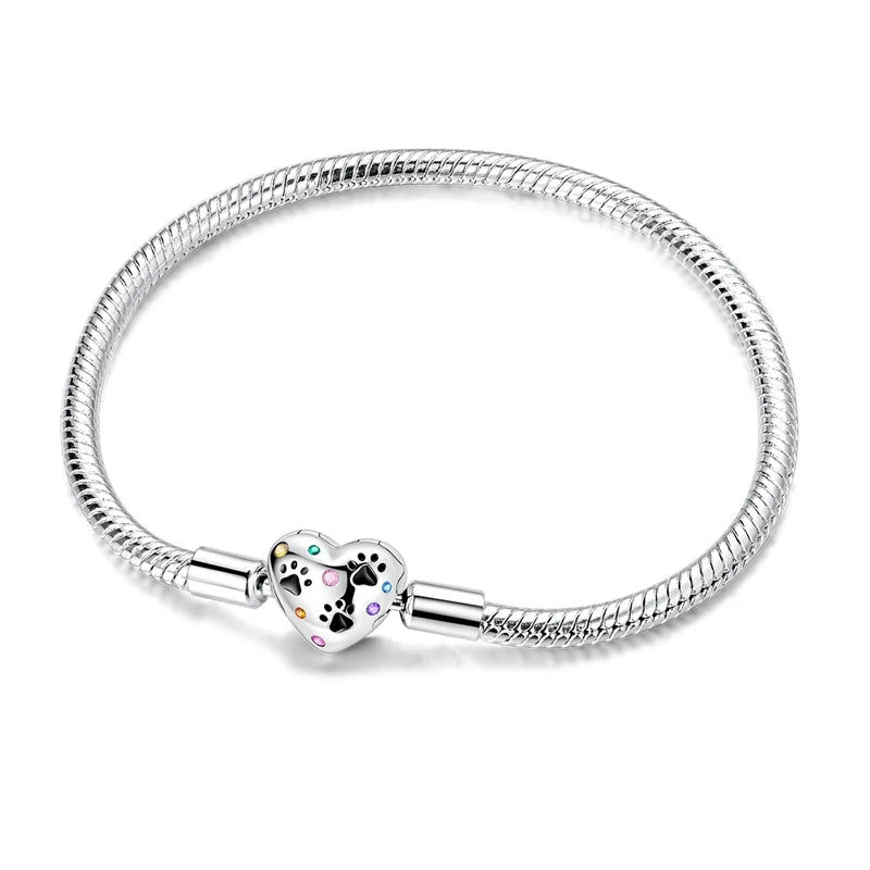 Glänzendes Herz Armband Alltag Stil