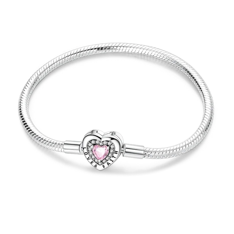 Glänzendes Herz Armband Alltag Stil