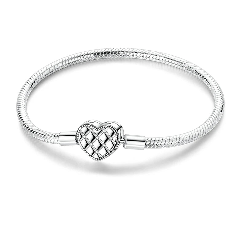 Glänzendes Herz Armband Alltag Stil