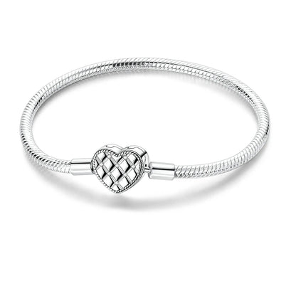 Glänzendes Herz Armband Alltag Stil