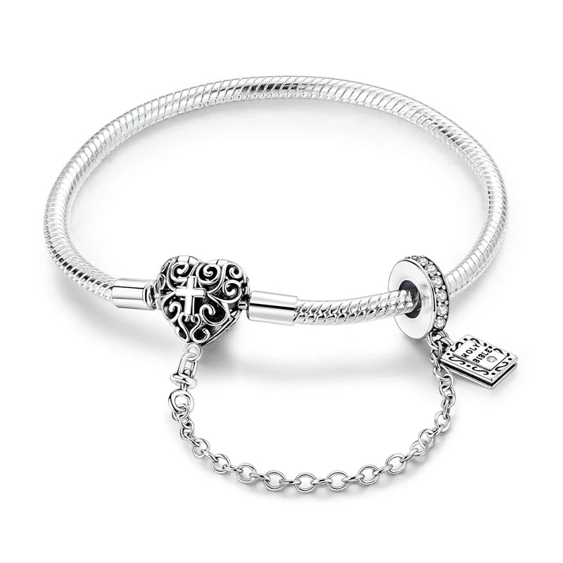 Glänzendes Herz Armband Alltag Stil