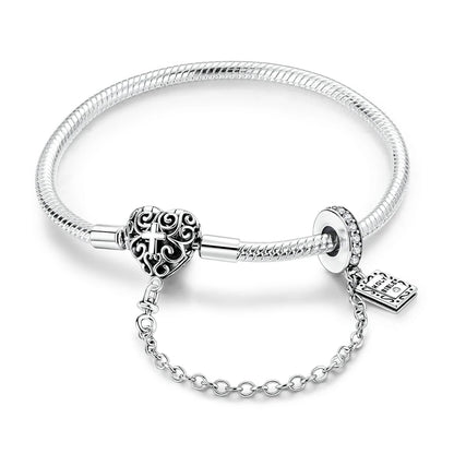 Glänzendes Herz Armband Alltag Stil