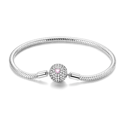 Glänzendes Herz Armband Alltag Stil