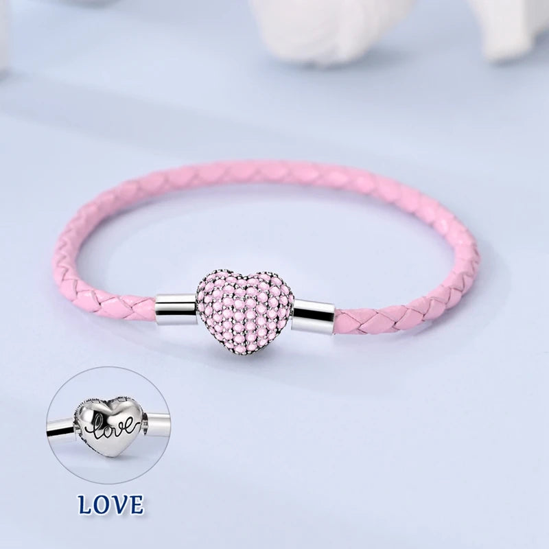 Glänzendes Herz Armband Alltag Stil