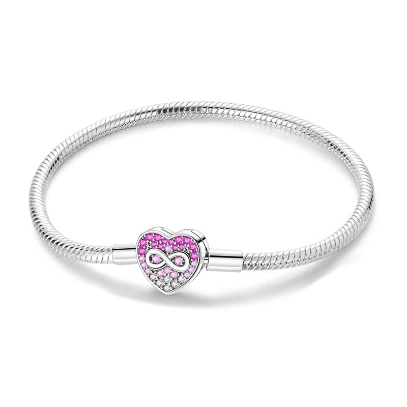 Glänzendes Herz Armband Alltag Stil