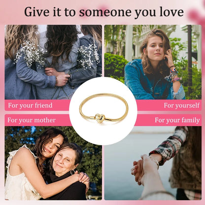 Glänzendes Herz Armband Alltag Stil