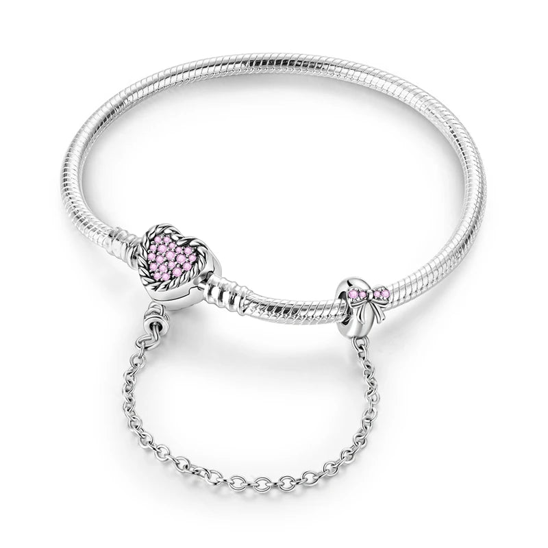Glänzendes Herz Armband Alltag Stil