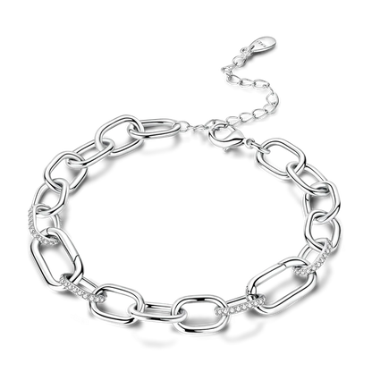 Glänzendes Herz Armband Alltag Stil