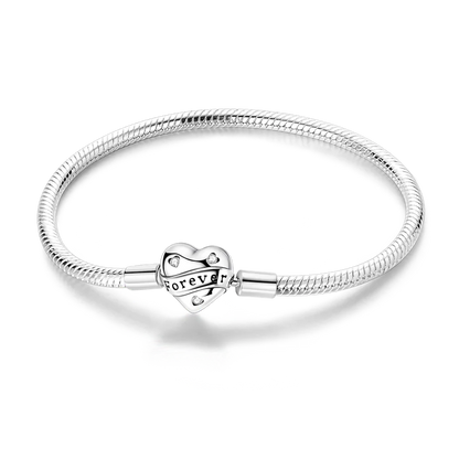 Glänzendes Herz Armband Alltag Stil