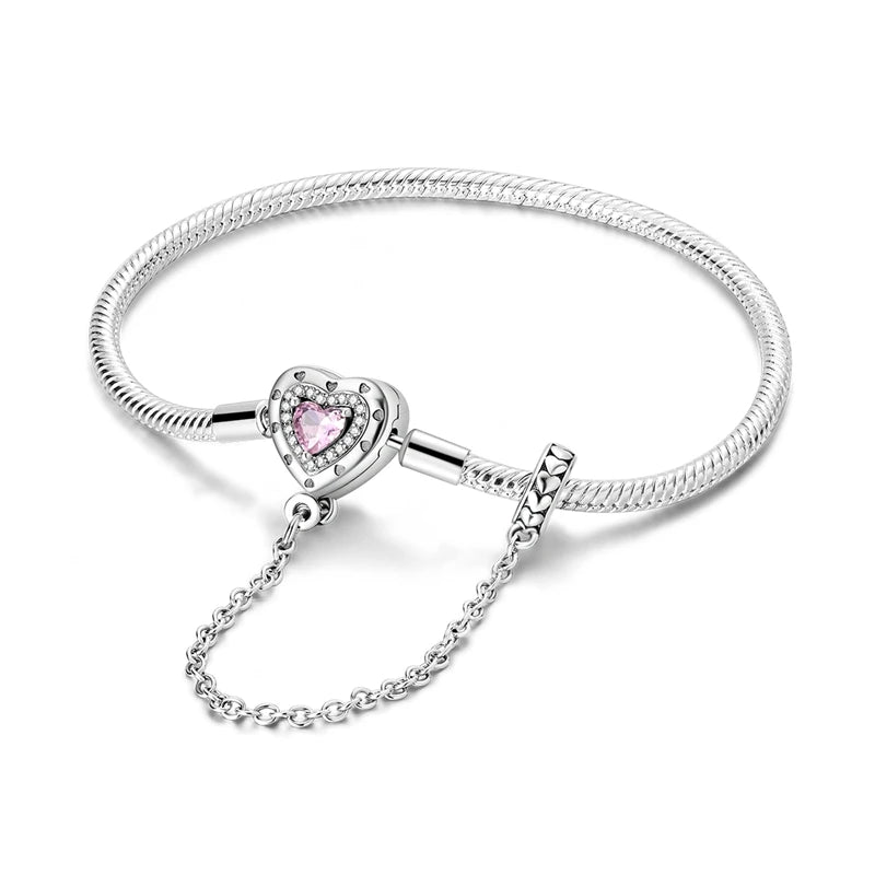 Glänzendes Herz Armband Alltag Stil