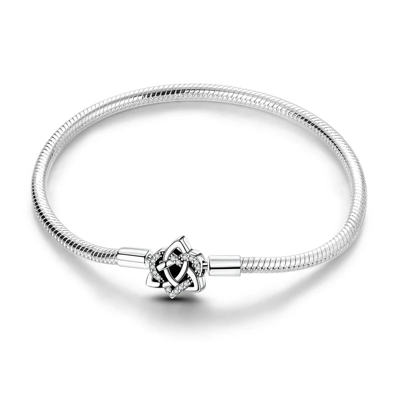 Glänzendes Herz Armband Alltag Stil