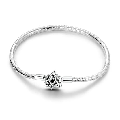 Glänzendes Herz Armband Alltag Stil
